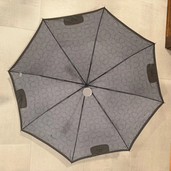 Coach Vintage Signature Umbrella Gray - Picture 4 of 8